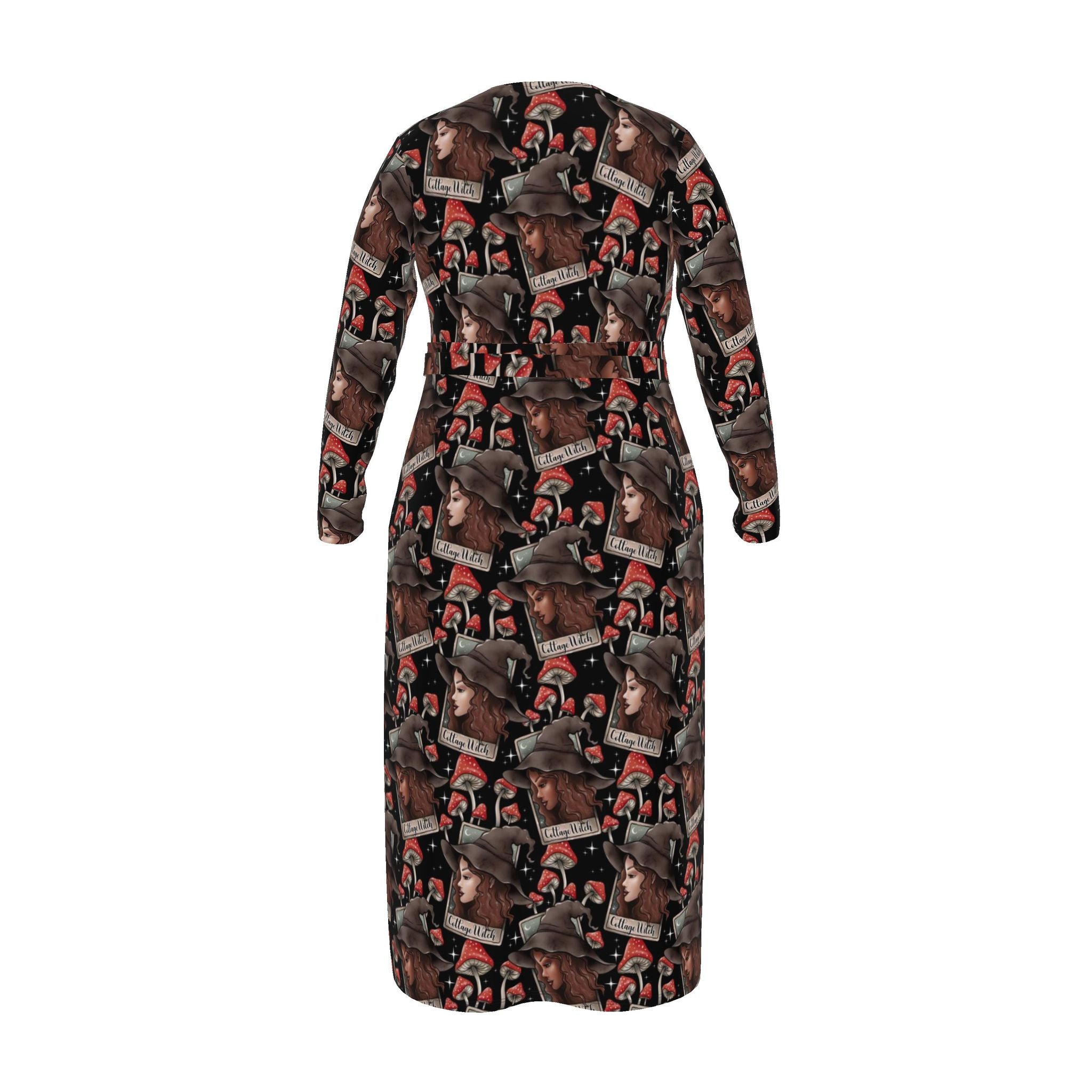 Cottage Witch and Toadstools | Wrap Dress | Made to Order | UK 4-20