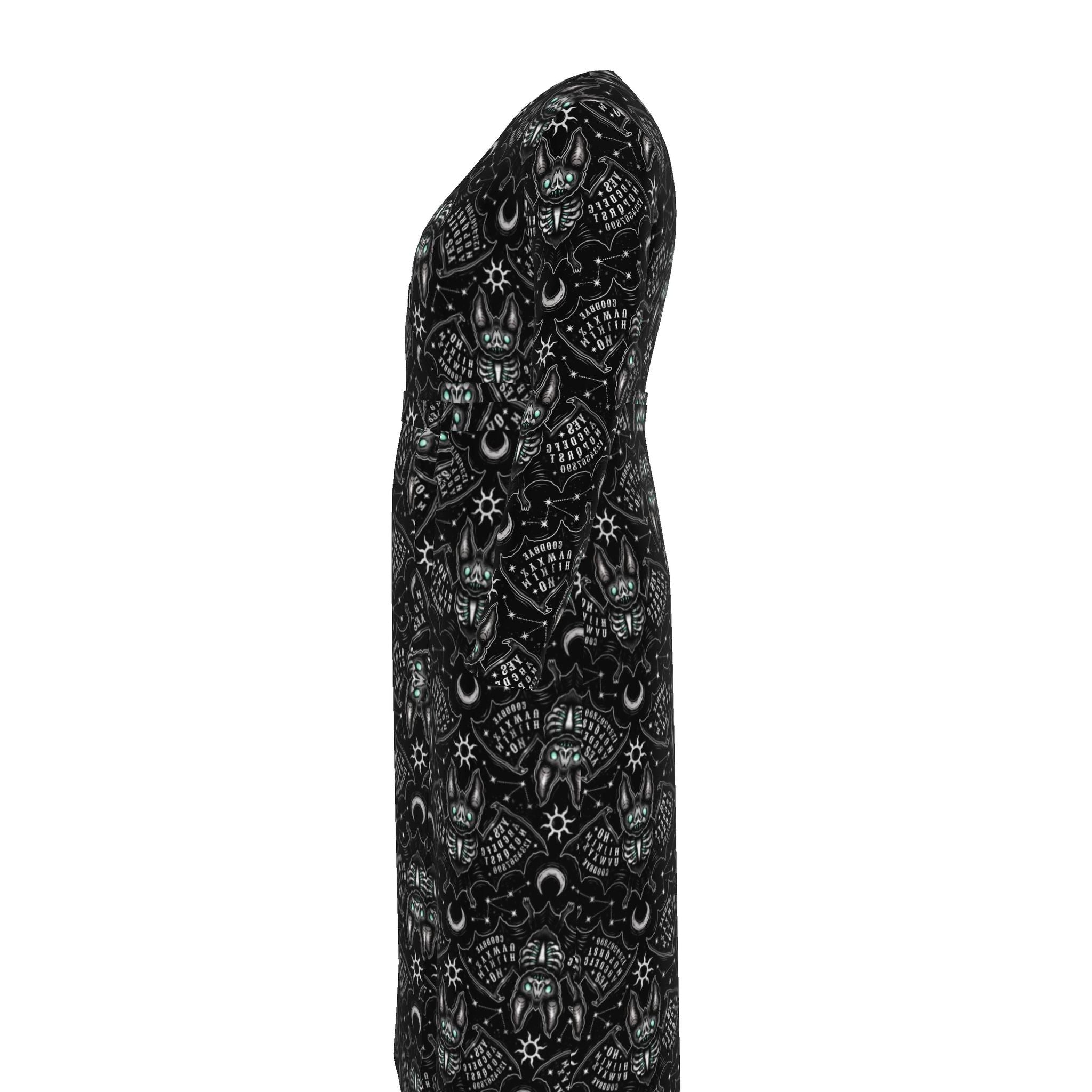 Ouija Bats Gothic Wrap Dress | Made to Order | UK 4-20