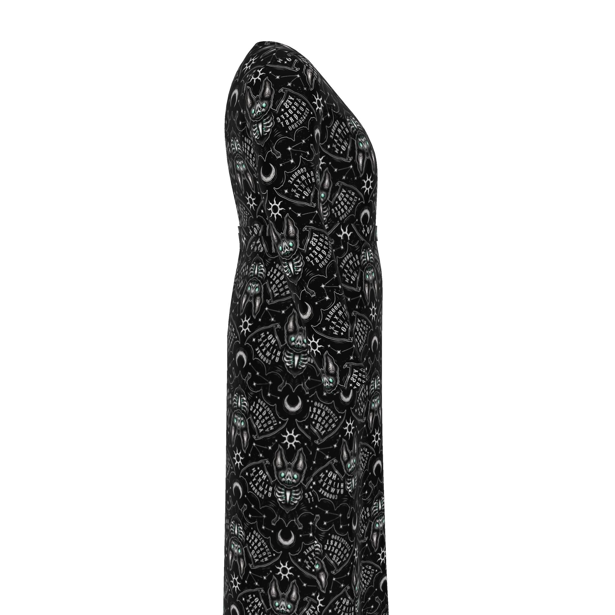 Ouija Bats Gothic Wrap Dress | Made to Order | UK 4-20