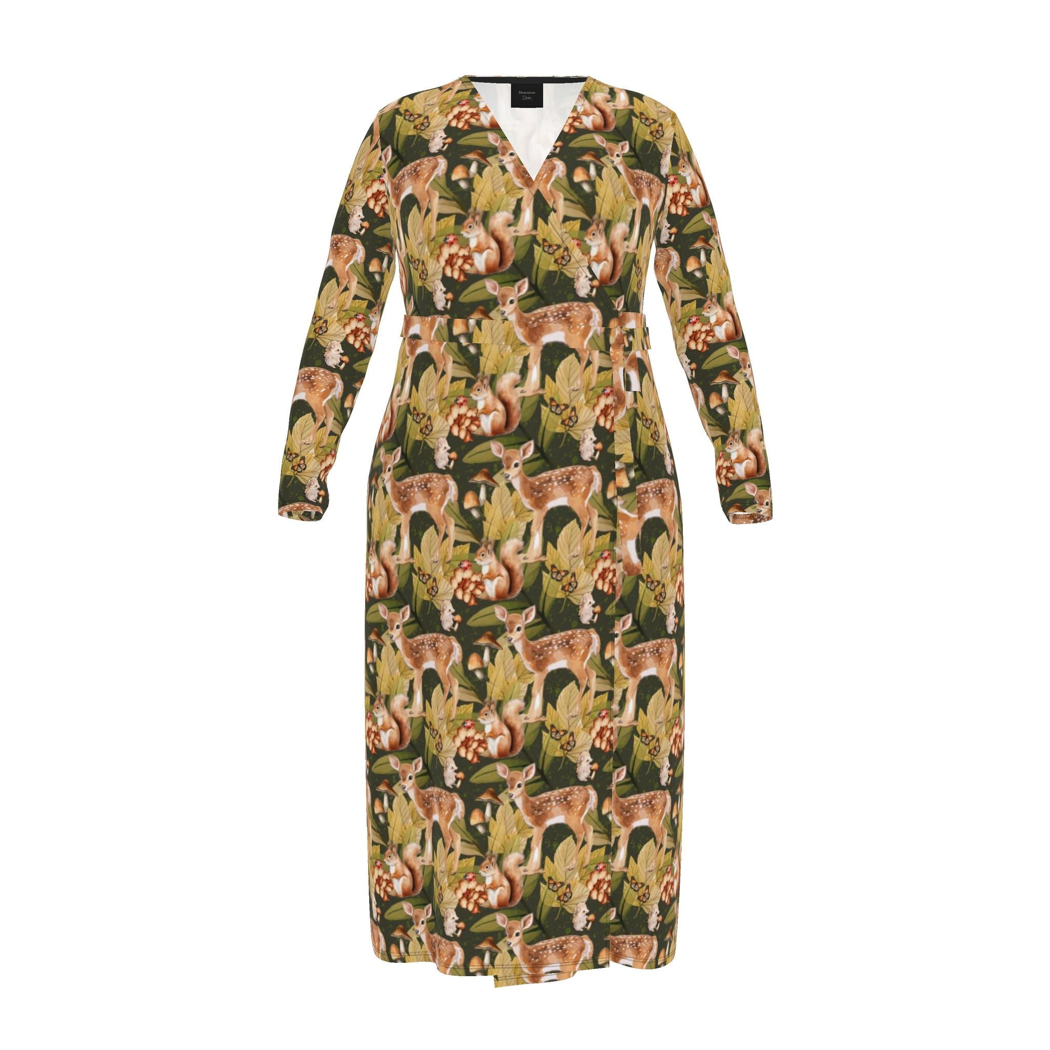 Wrap Dress | Autumnal Delight | Made to Order in the UK