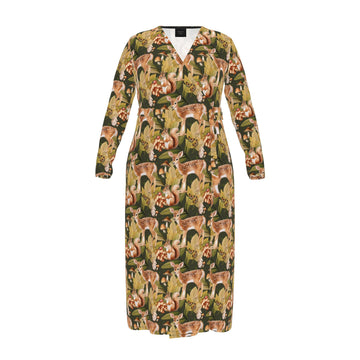 Wrap Dress | Autumnal Delight | Made to Order in the UK