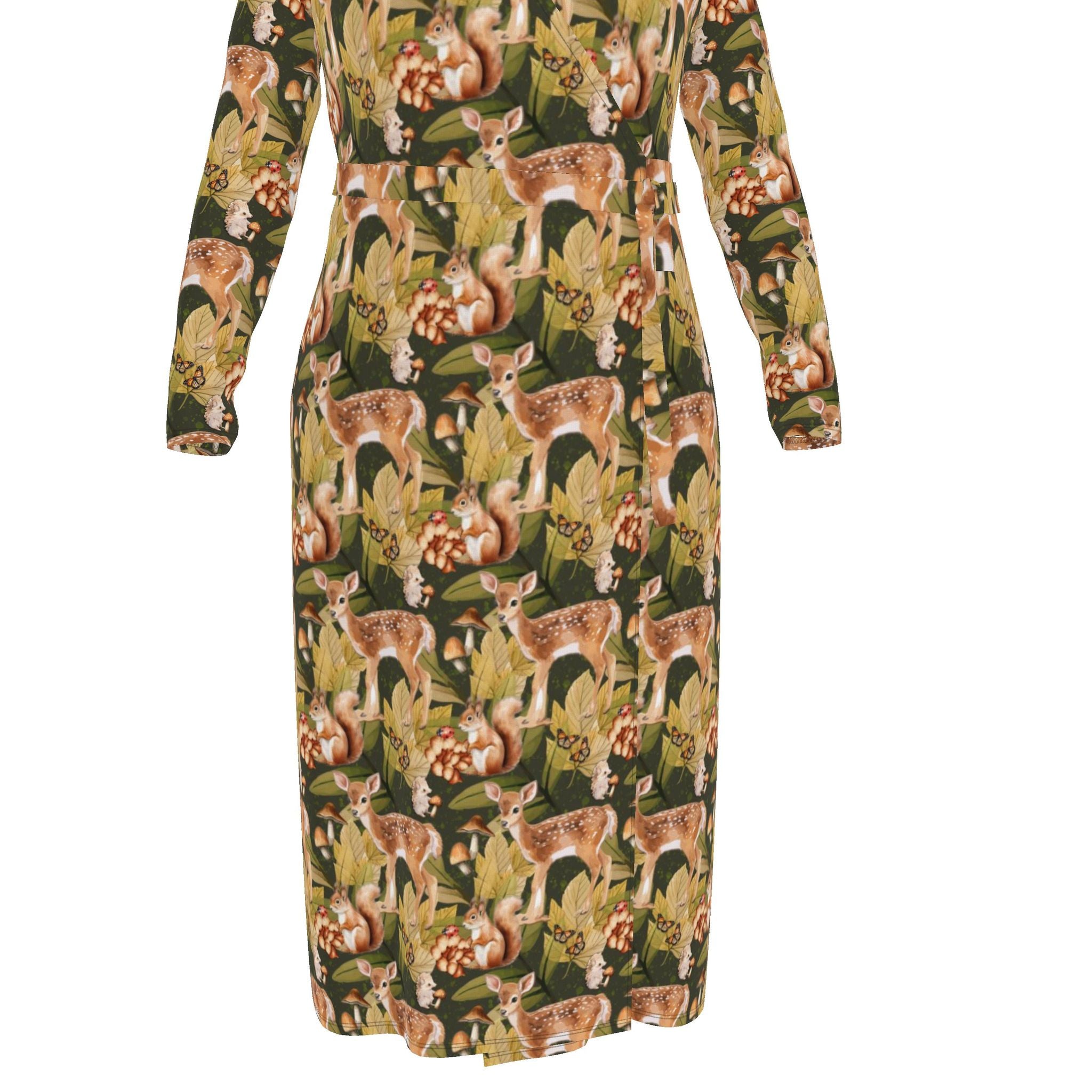 Wrap Dress | Autumnal Delight | Made to Order in the UK