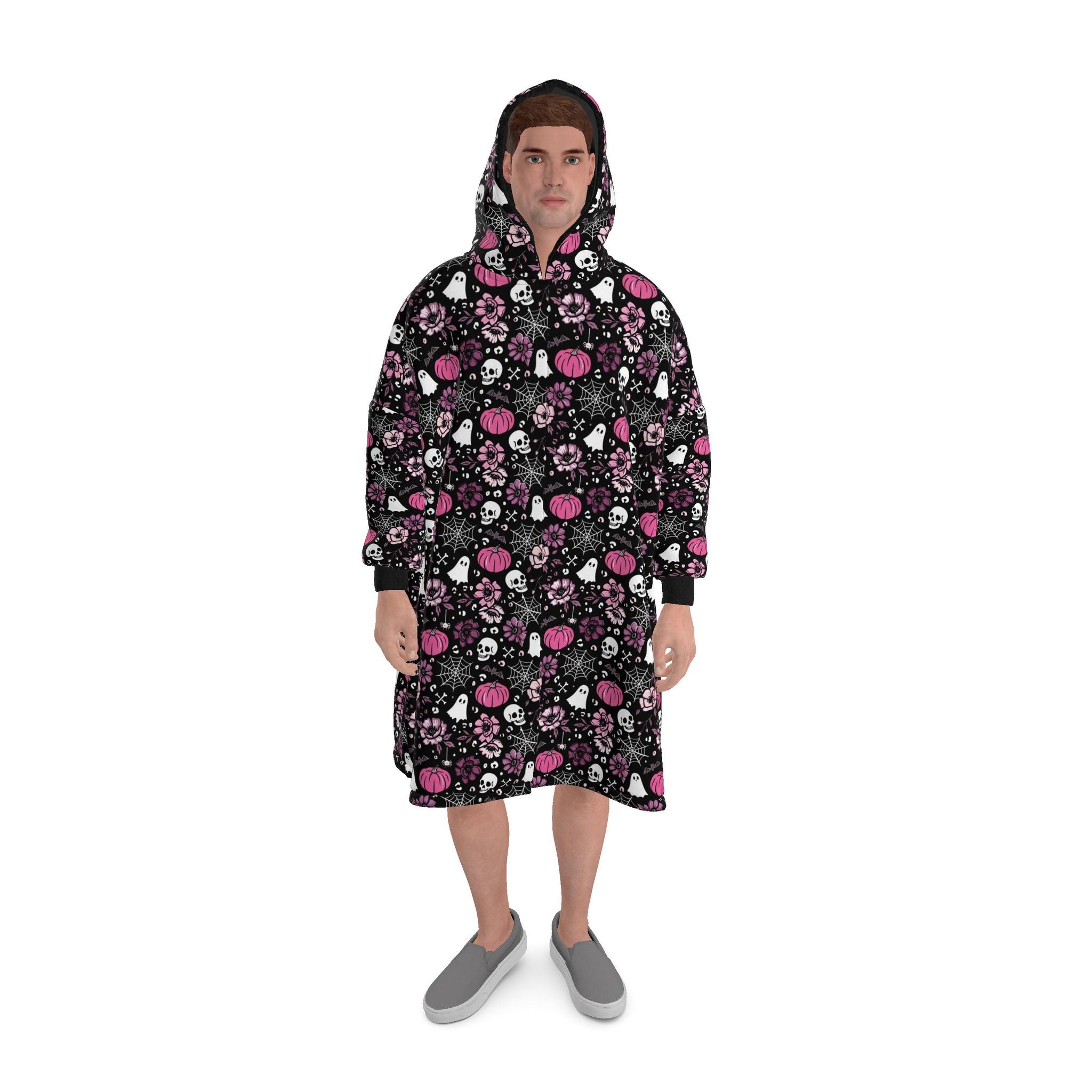 Waterproof Changing Robe | Halloween in Pink | Made to Order in the UK