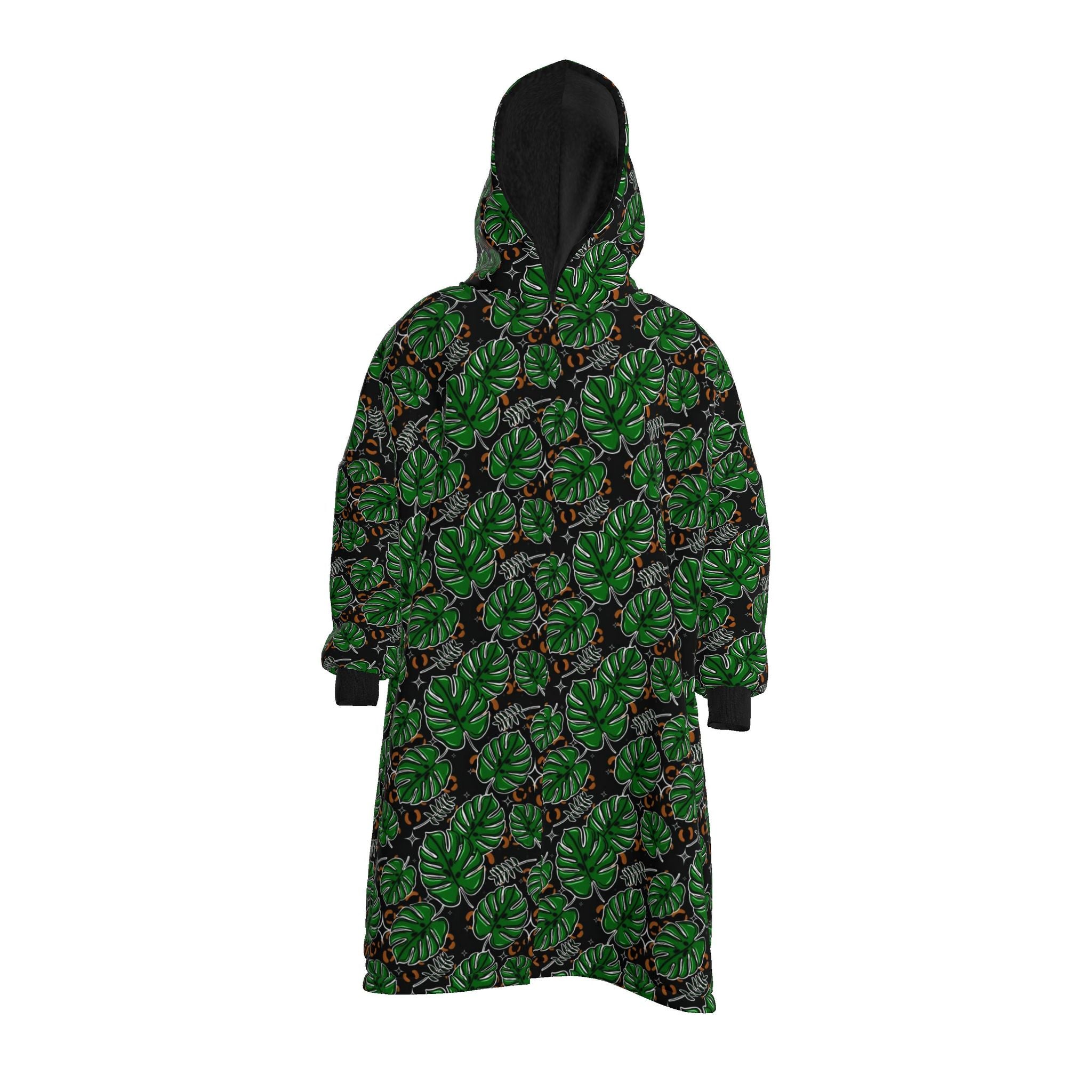 Waterproof Changing Robe | Monstera | Tropical Leaf Print | Made to Order