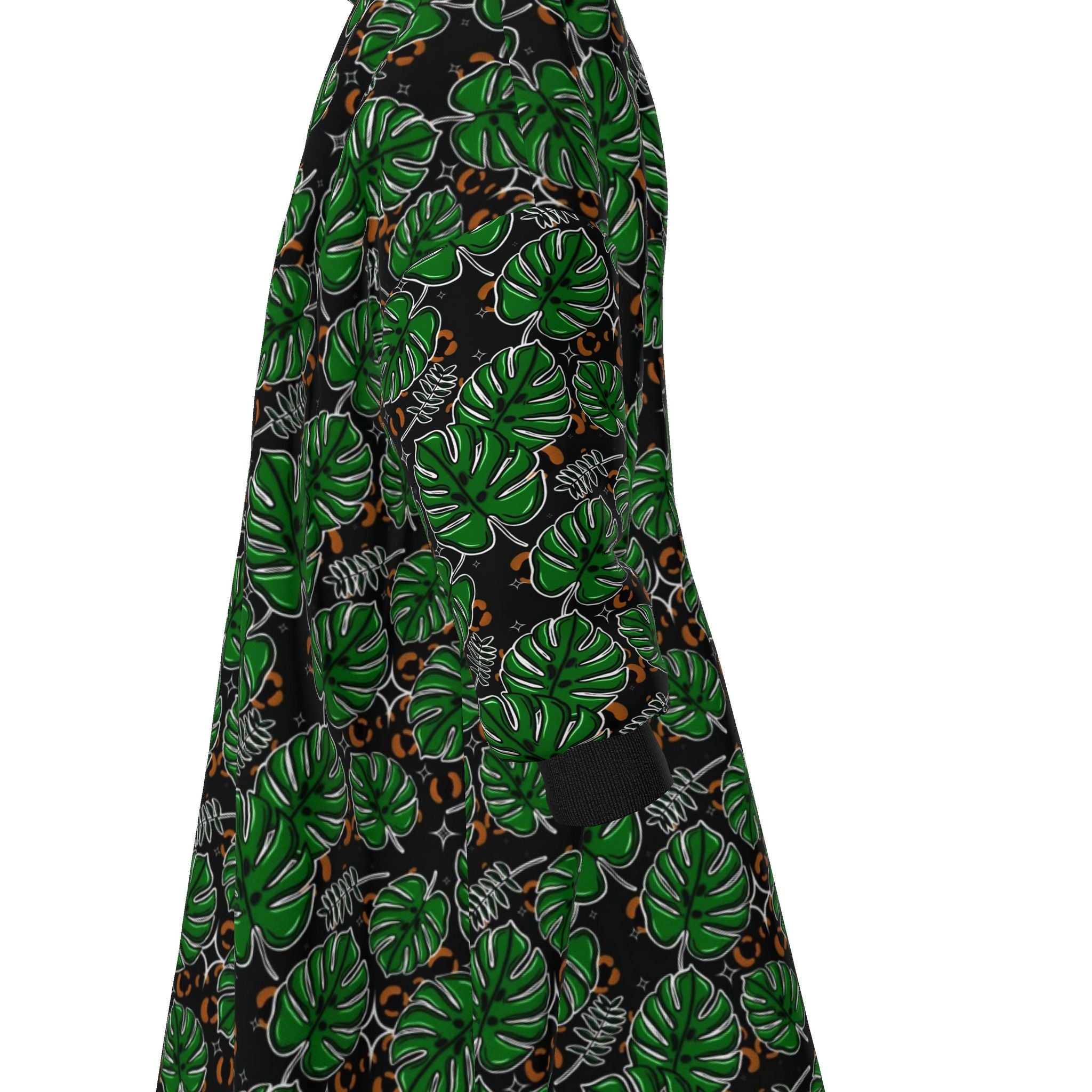Waterproof Changing Robe | Monstera | Tropical Leaf Print | Made to Order