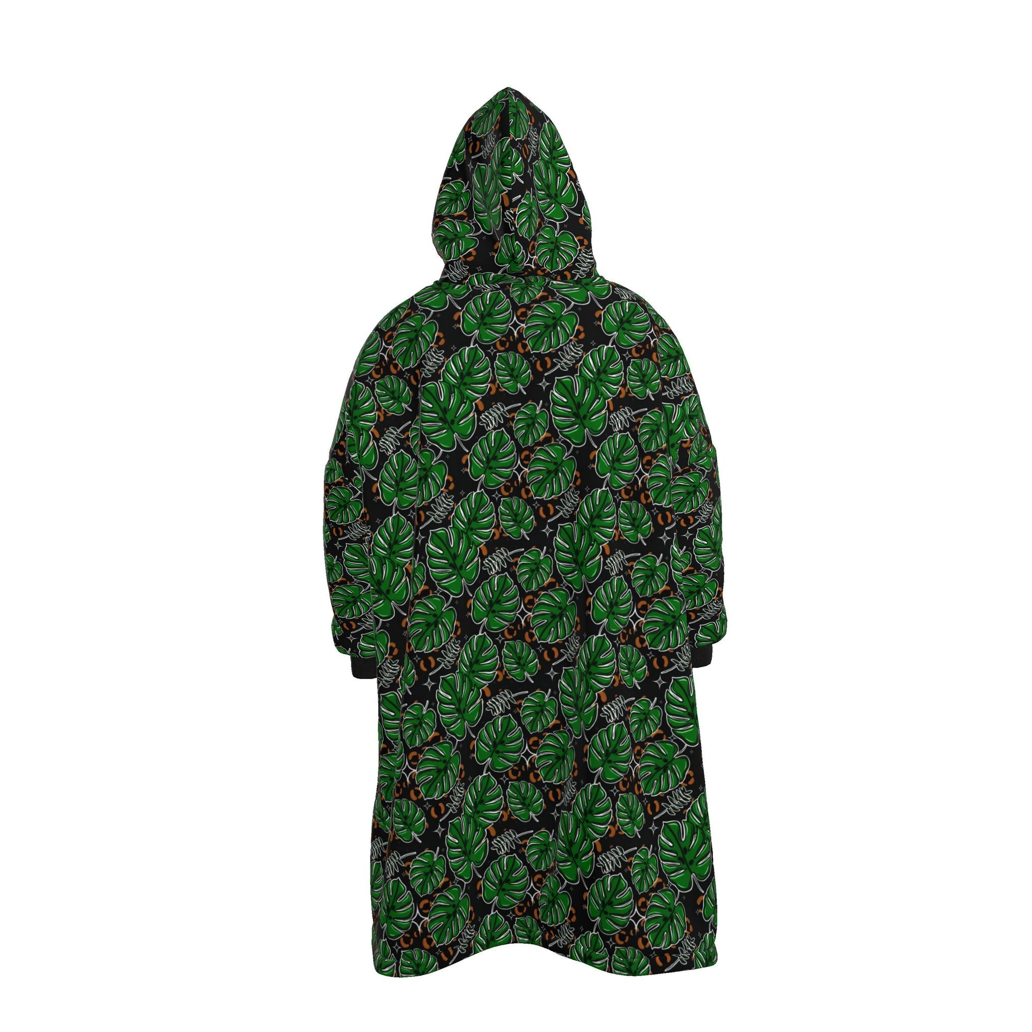Waterproof Changing Robe | Monstera | Tropical Leaf Print | Made to Order