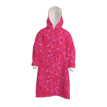 Waterproof Changing Robe | Seaside Delight | Bright Pink | Made to Order