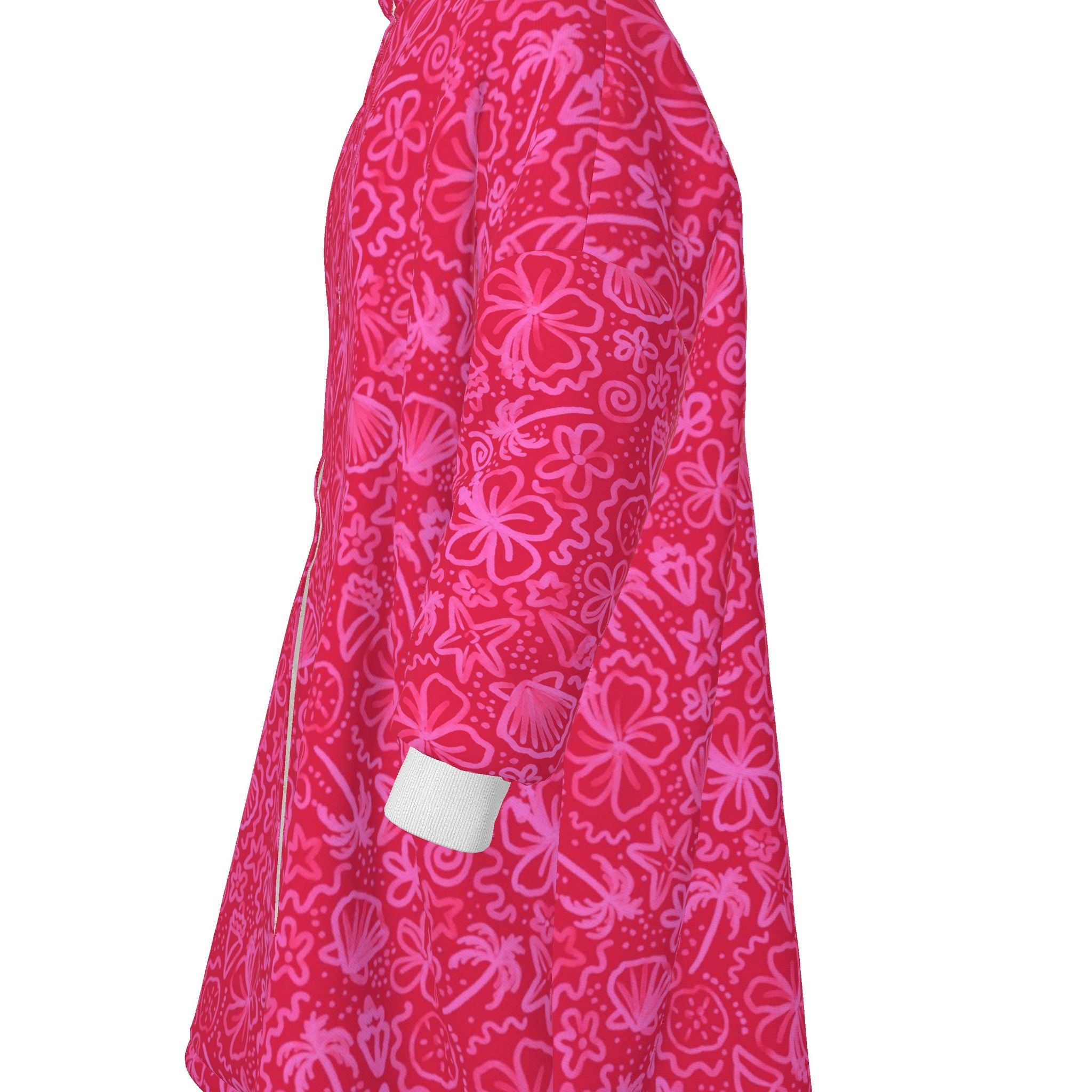 Waterproof Changing Robe | Seaside Delight | Bright Pink | Made to Order