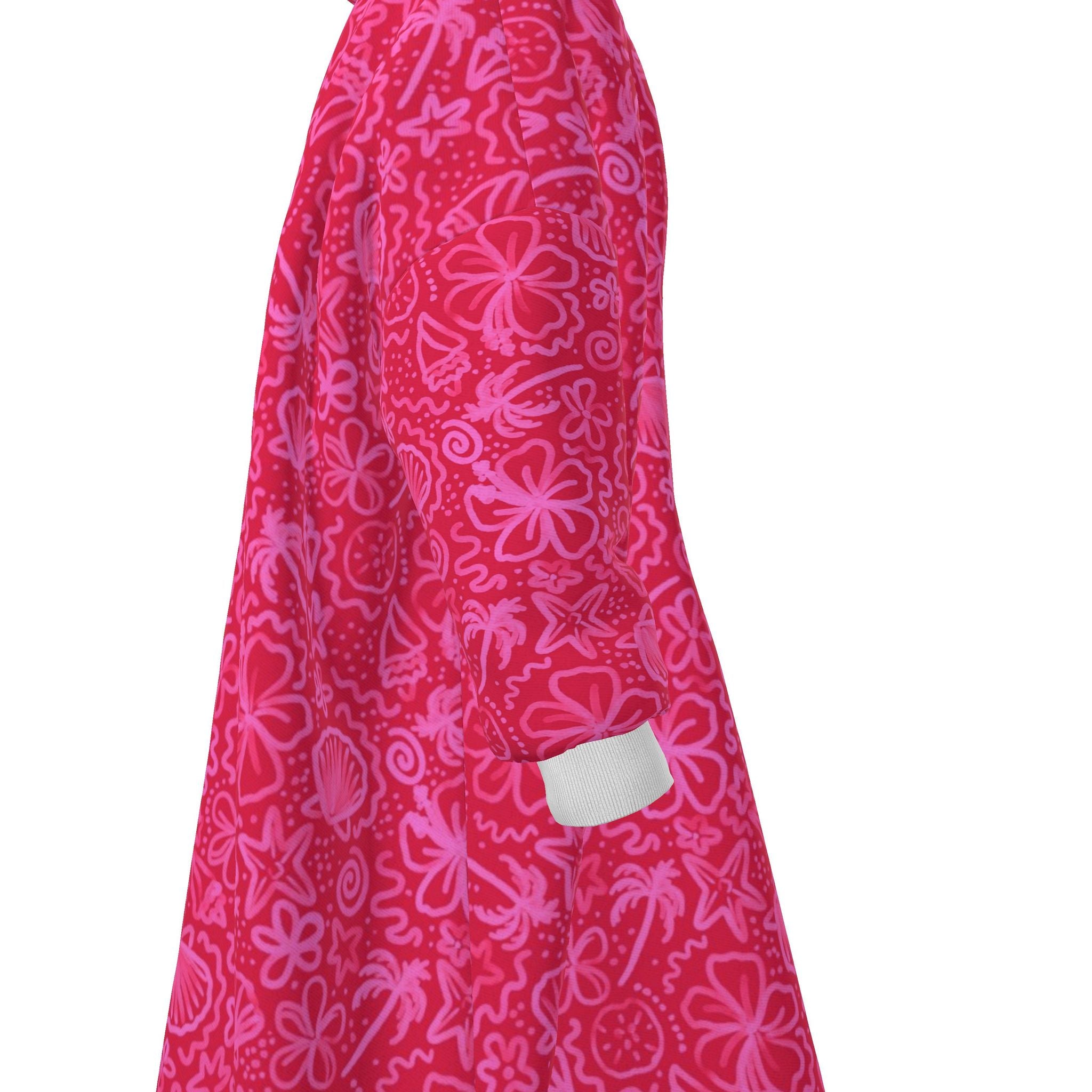 Waterproof Changing Robe | Seaside Delight | Bright Pink | Made to Order