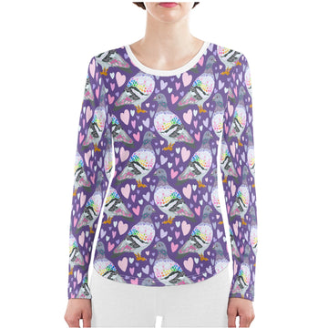 Rainbow Pigeon Love | Pyjama Set | Long Sleeve Top and Bottoms