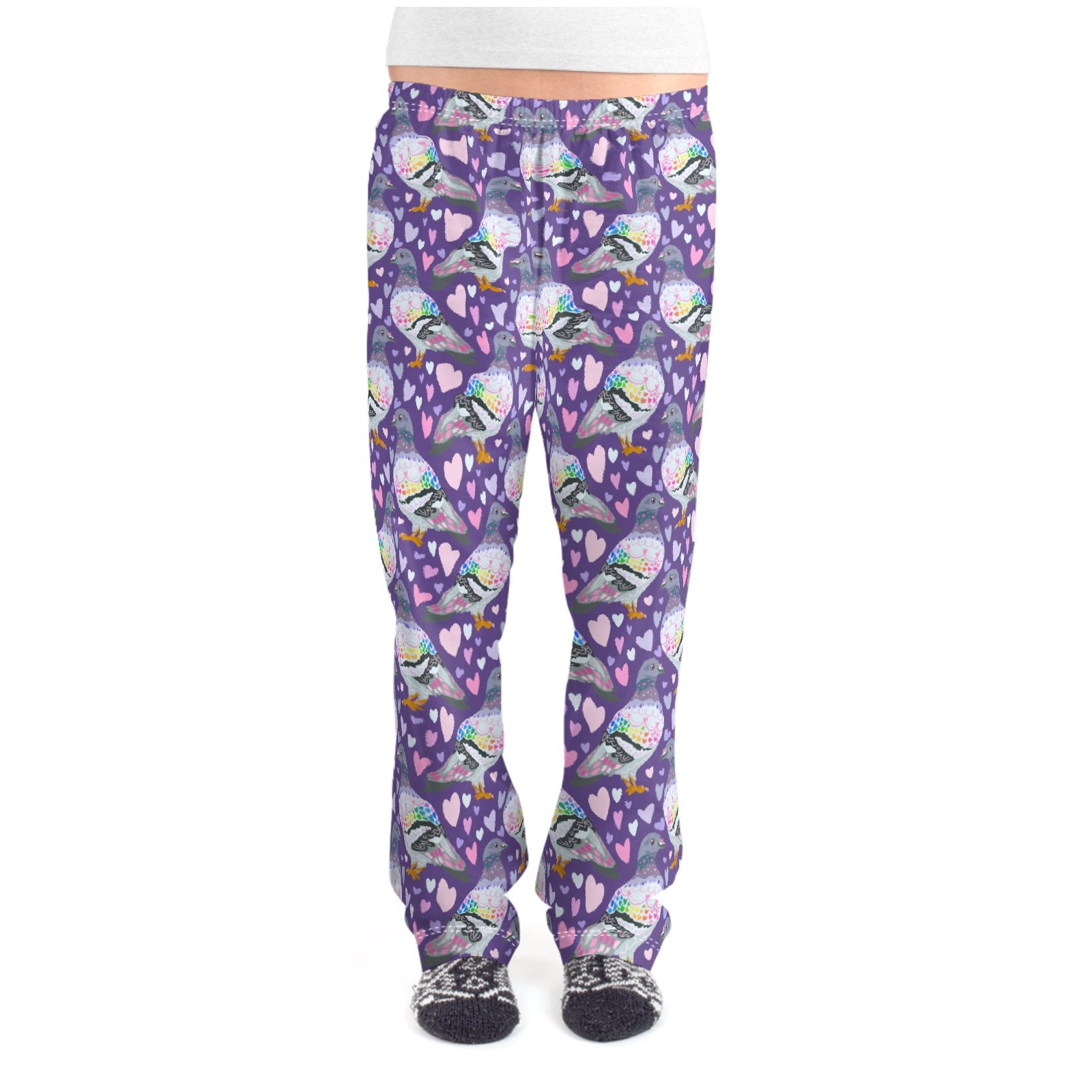 Rainbow Pigeon Love | Pyjama Set | Long Sleeve Top and Bottoms