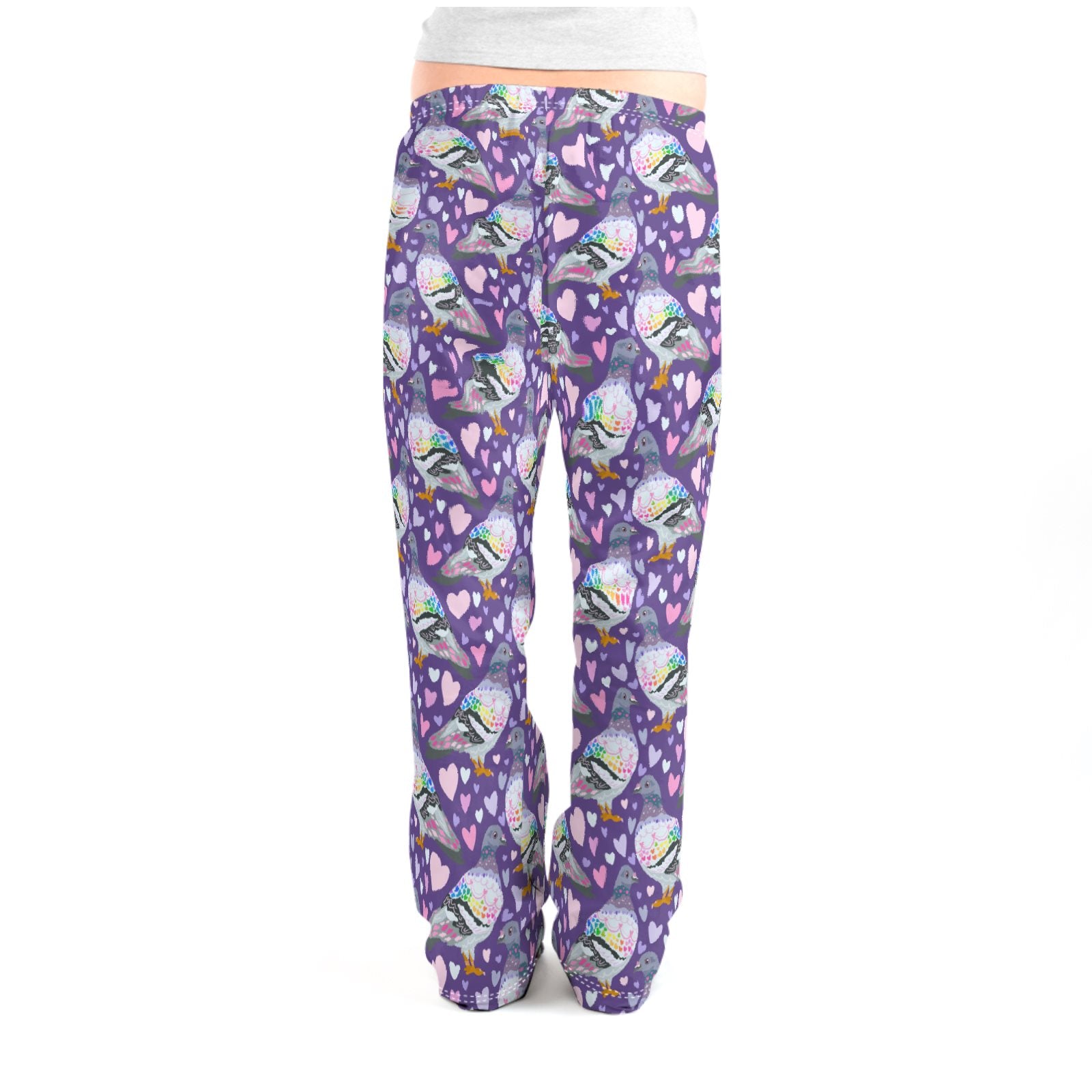 Rainbow Pigeon Love | Pyjama Set | Long Sleeve Top and Bottoms