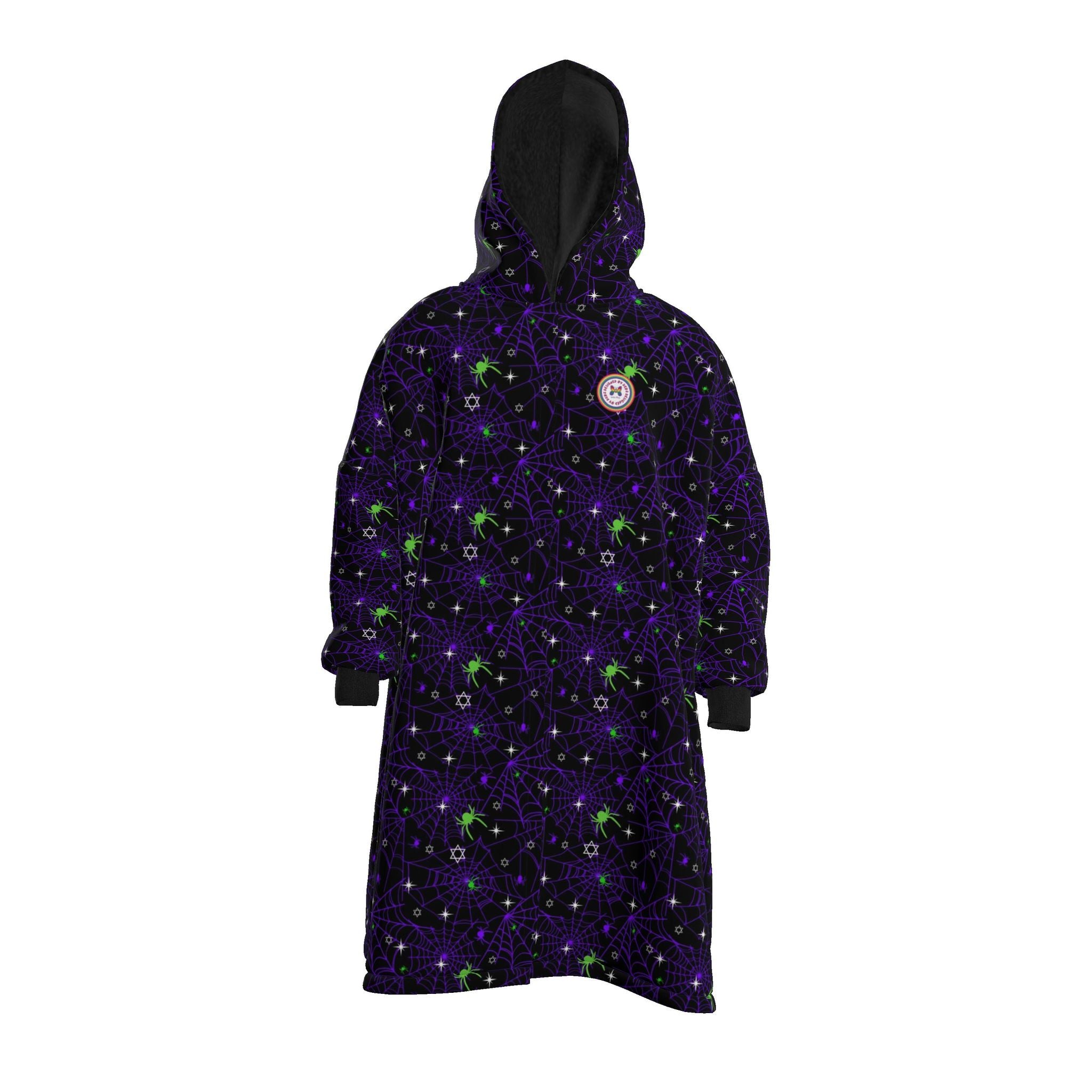 Halloween Spiders and Webs Waterproof Changing Drying Robe