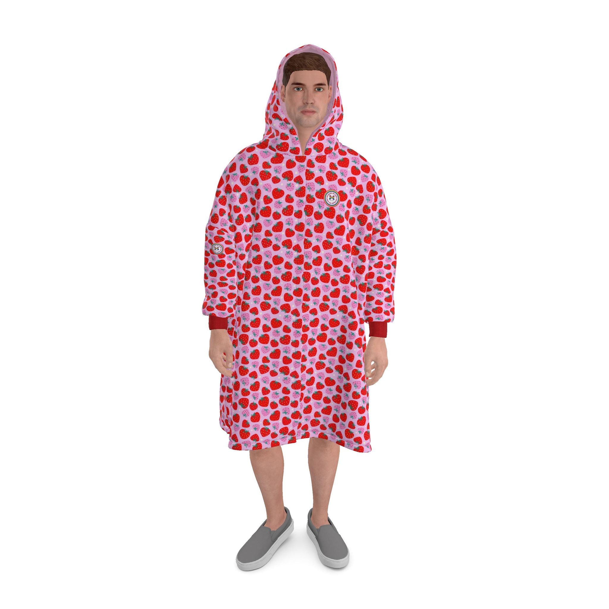Strawberry Delight Waterproof Changing Drying Robe