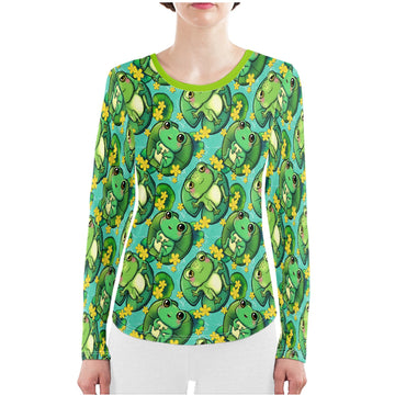 Happy Frogs on Lily Pads Pyjama Set | Sensory-Friendly | UK Made