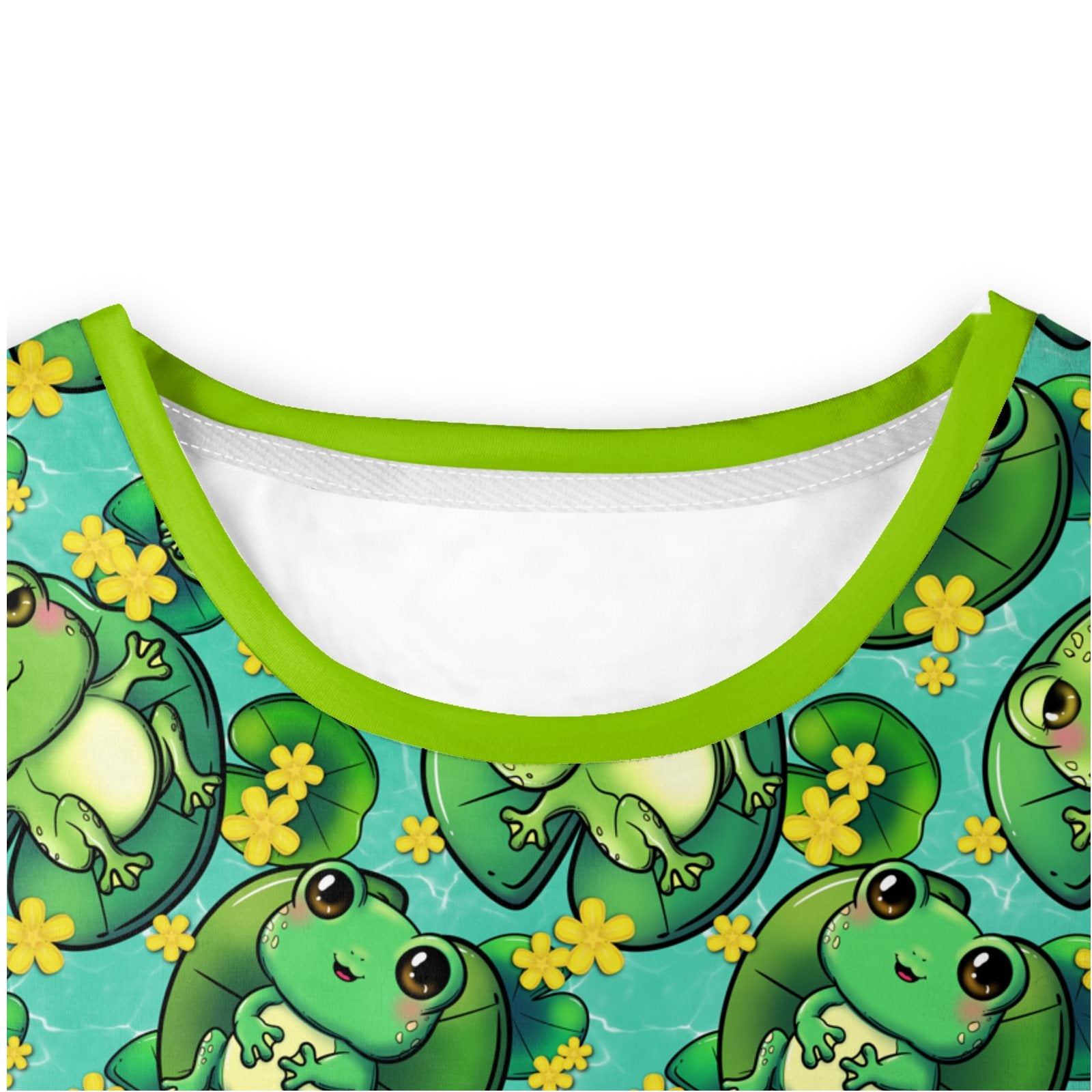 Happy Frogs on Lily Pads Pyjama Set | Sensory-Friendly | UK Made