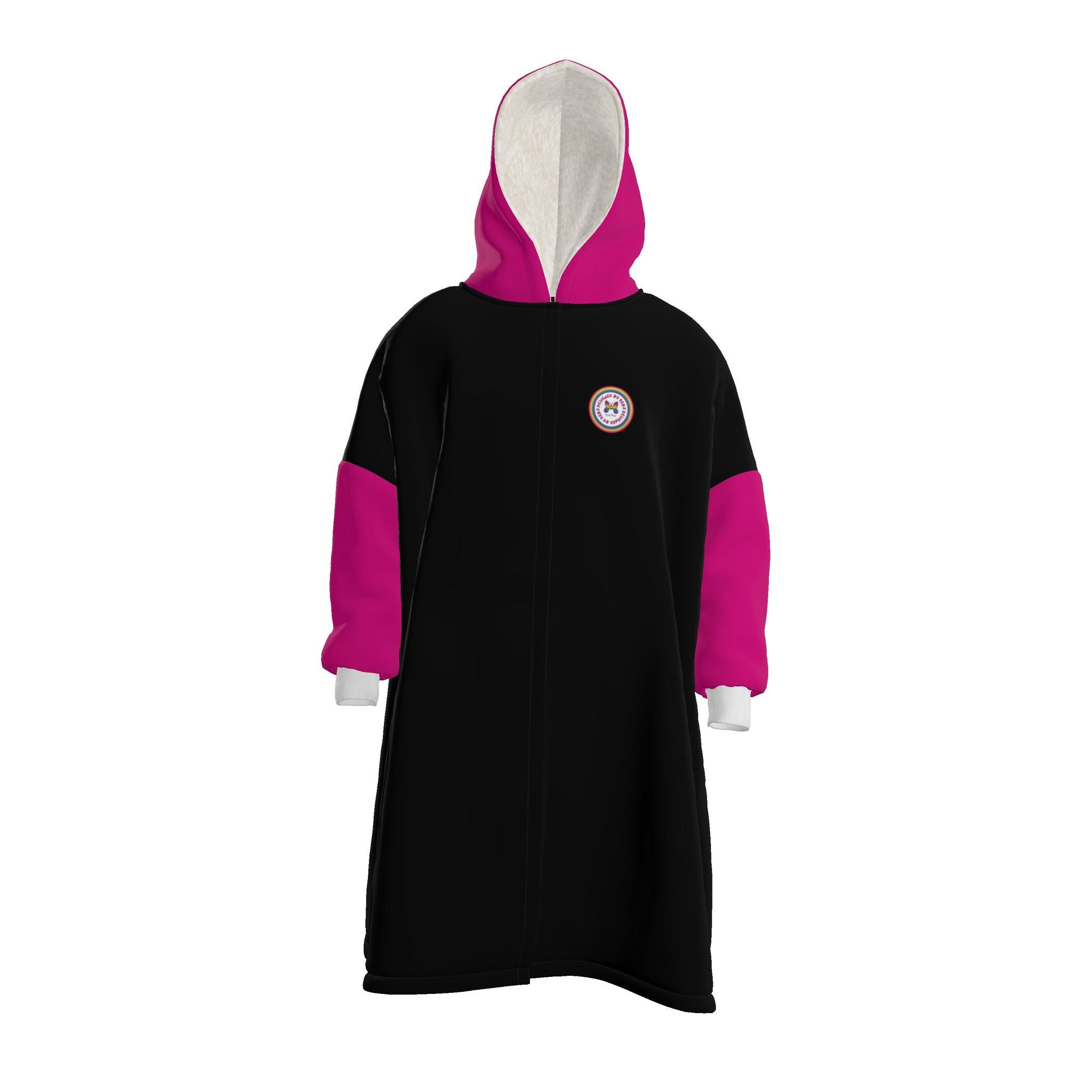 Black and Pink | Waterproof Changing Robe | UK Made
