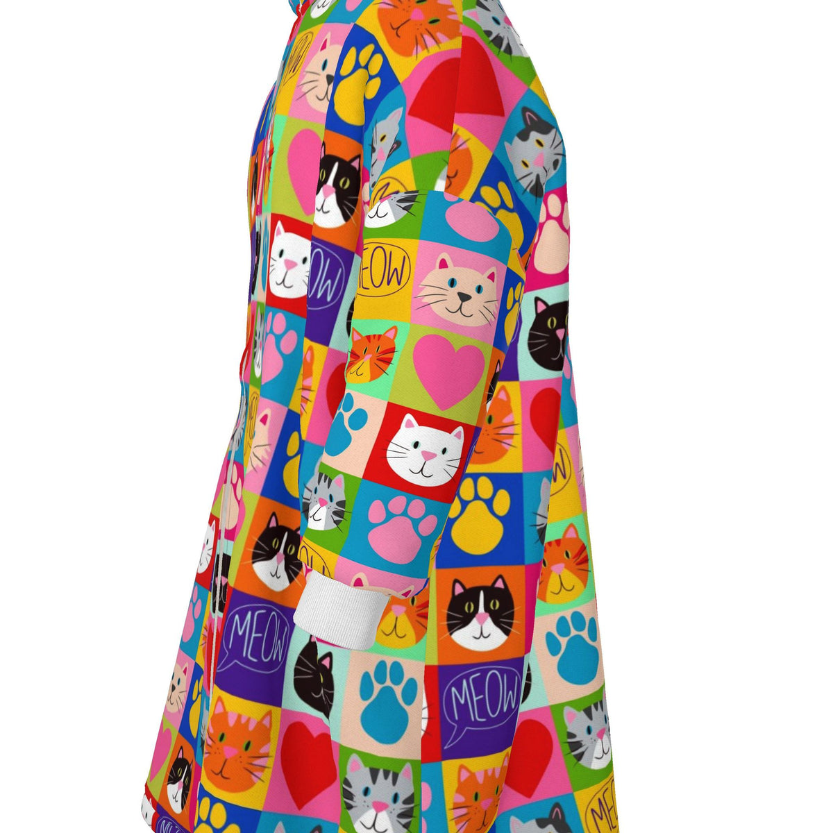Patchwork Cats Waterproof Changing Drying Robe | Customise your own