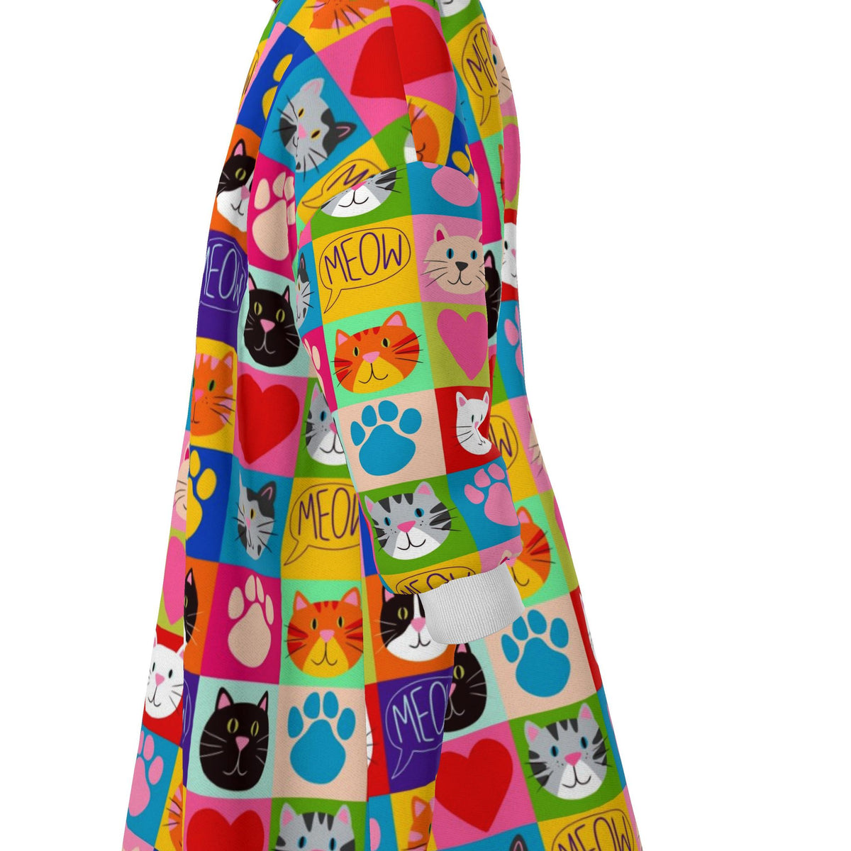 Patchwork Cats Waterproof Changing Drying Robe | Customise your own