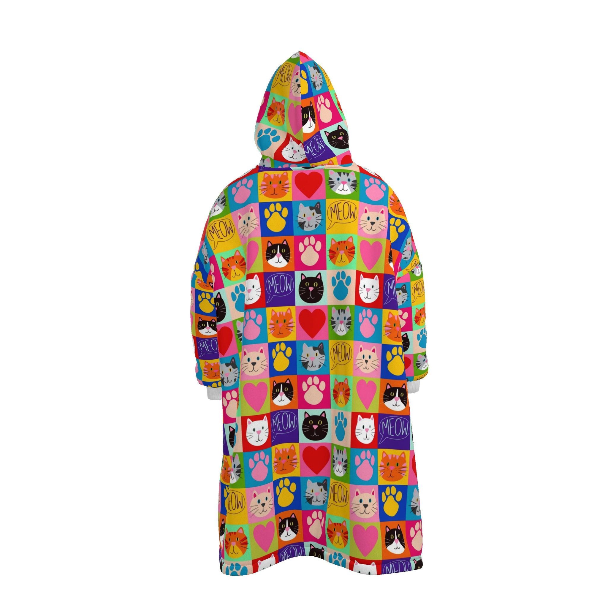 Patchwork Cats Waterproof Changing Drying Robe | Customise your own