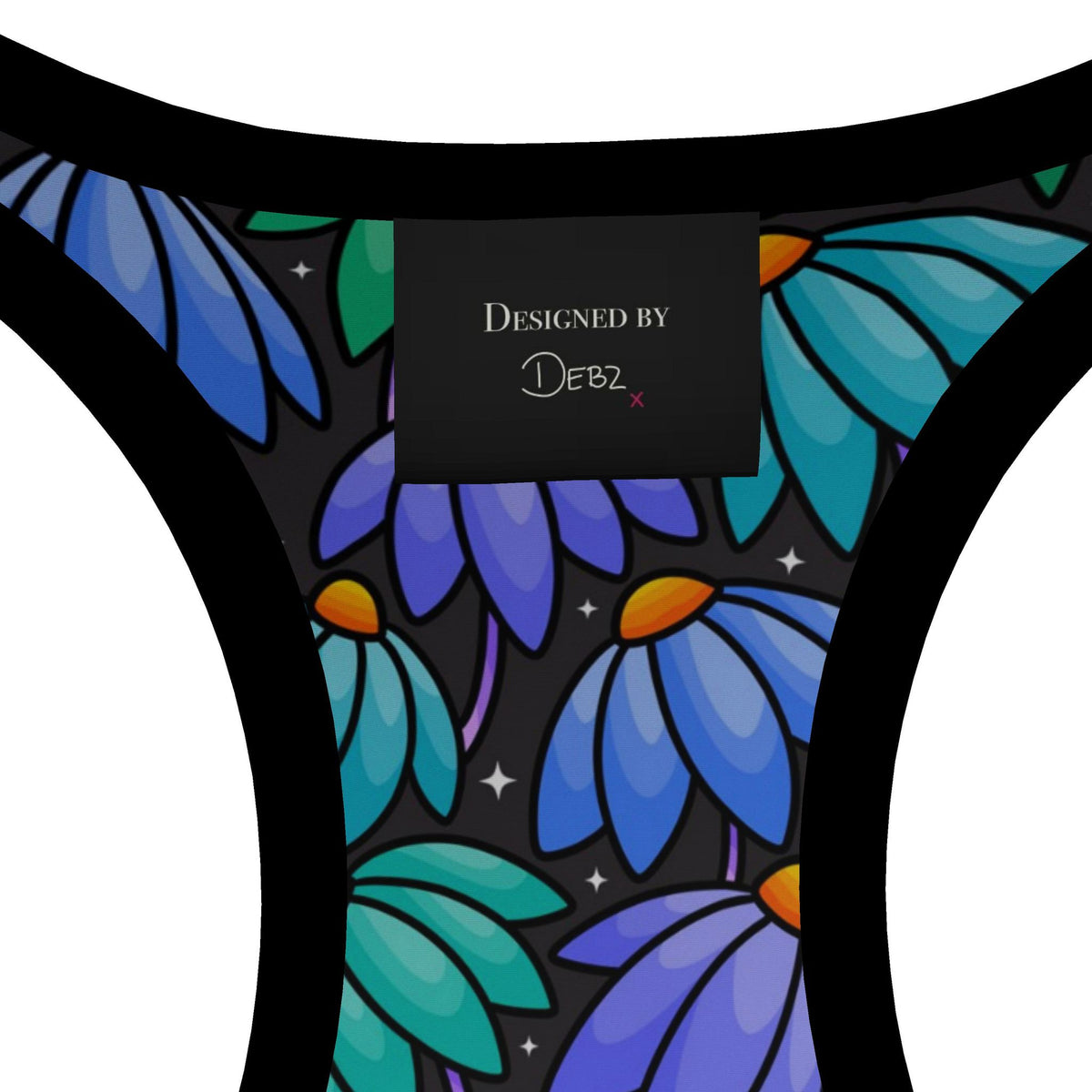 Floppy Flowers Sports Bra | 2XS-7XL