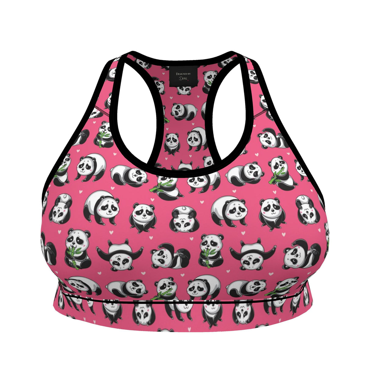 Silly Pandas Sports Bra | 2XS-7XL