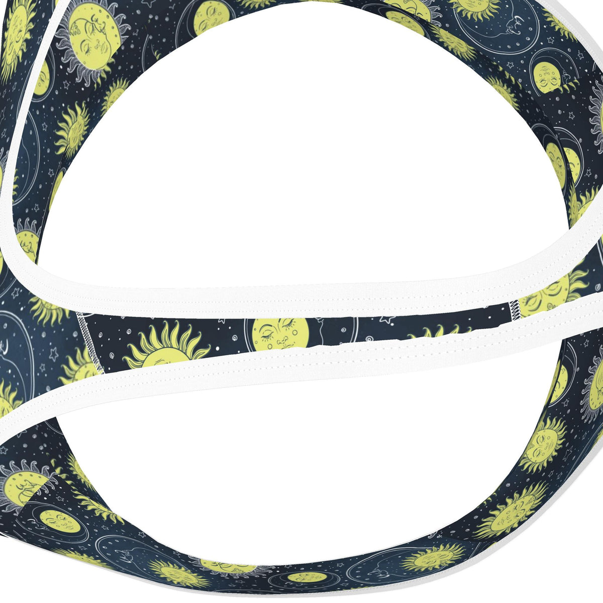 Retro 90s Suns and Moons Sports Bra | 2XS-7XL