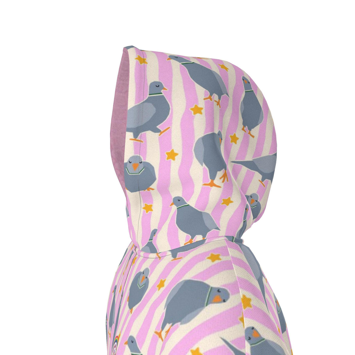 Waterproof Dry Changing Robe | Pink Pigeon Party | Child to Adult Sizes