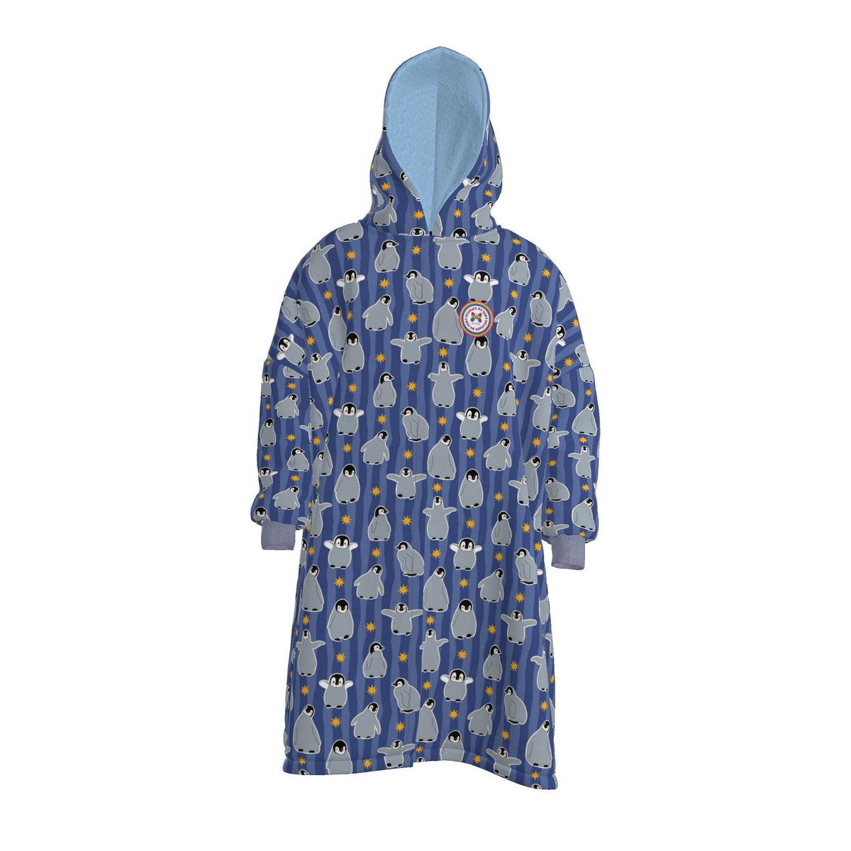 Waterproof Dry Changing Robe | Blue Penguin Party
