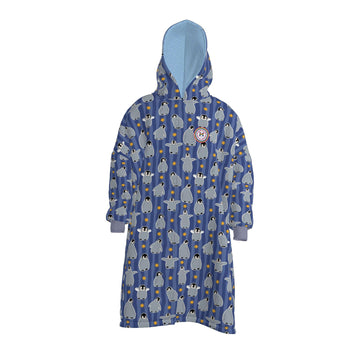 Waterproof Dry Changing Robe | Blue Penguin Party