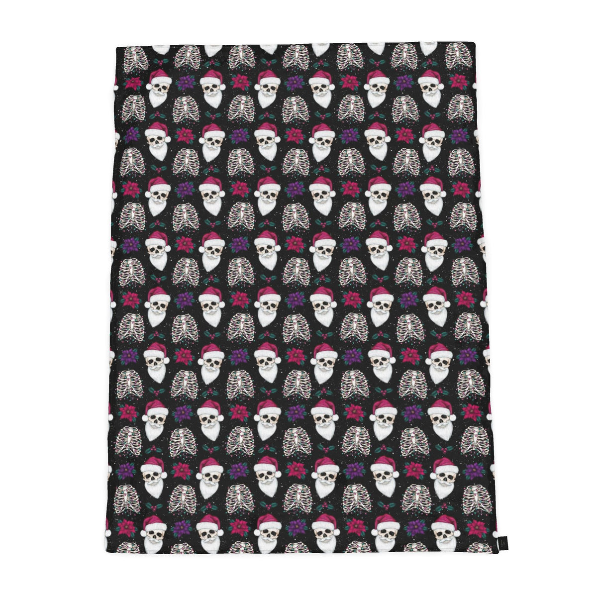 Creepy Santa Christmas Throw Blanket