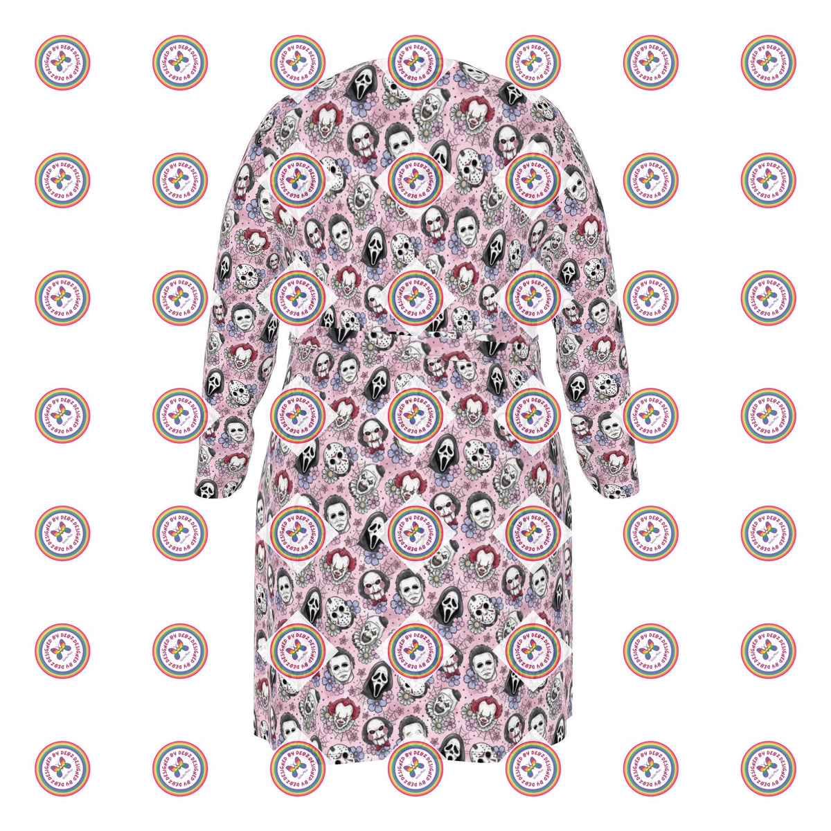 Halloween Monsters Wrap Dress | Regular or Long | 2XS-7XL