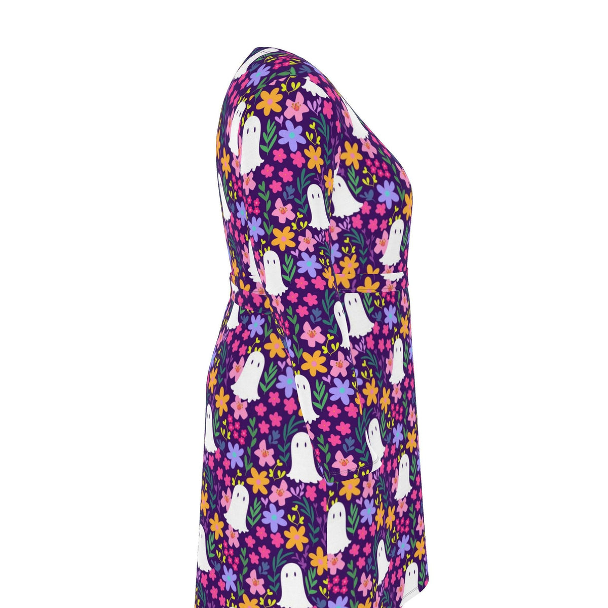 Boos and Flowers Wrap Dress | Regular or Long | 2XS-7XL