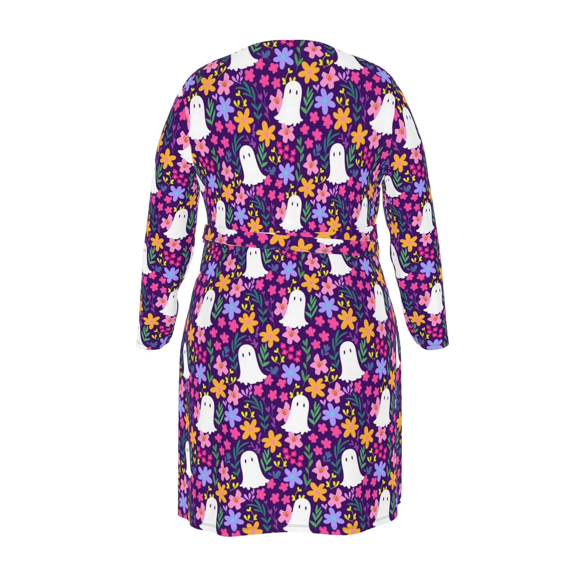 Boos and Flowers Wrap Dress | Regular or Long | 2XS-7XL