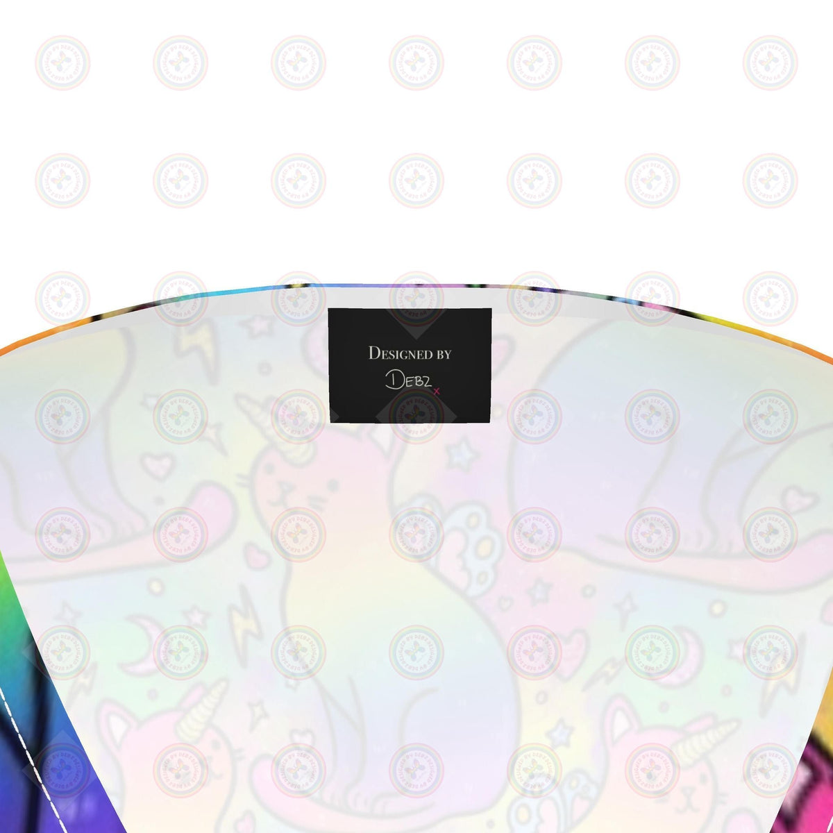 Rainbow Fairy Unicorn Cats Wrap Dress UK 4 -26