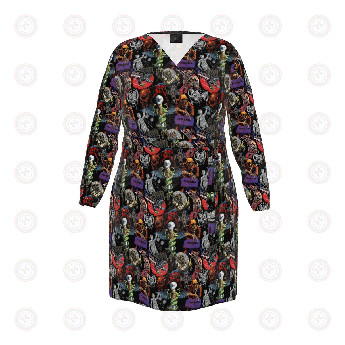 Heavy Metal Monsters of Rock Wrap Dress UK 4 -26