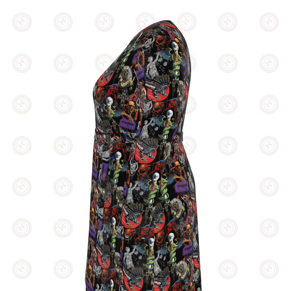 Heavy Metal Monsters of Rock Wrap Dress UK 4 -26