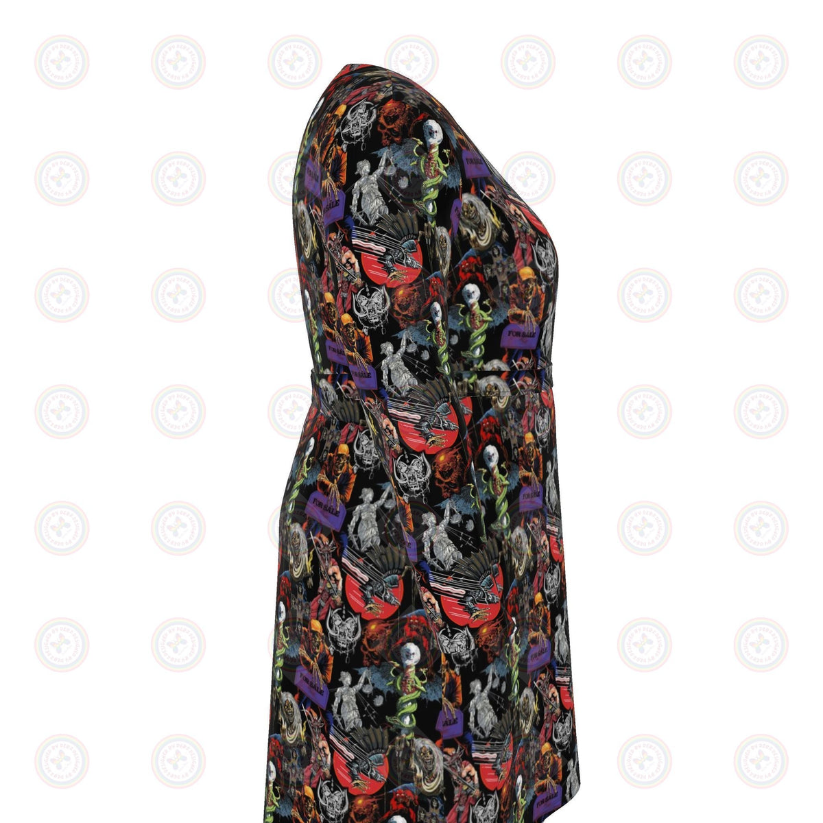 Heavy Metal Monsters of Rock Wrap Dress UK 4 -26