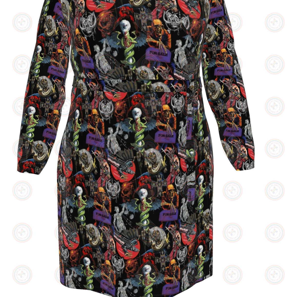 Heavy Metal Monsters of Rock Wrap Dress UK 4 -26