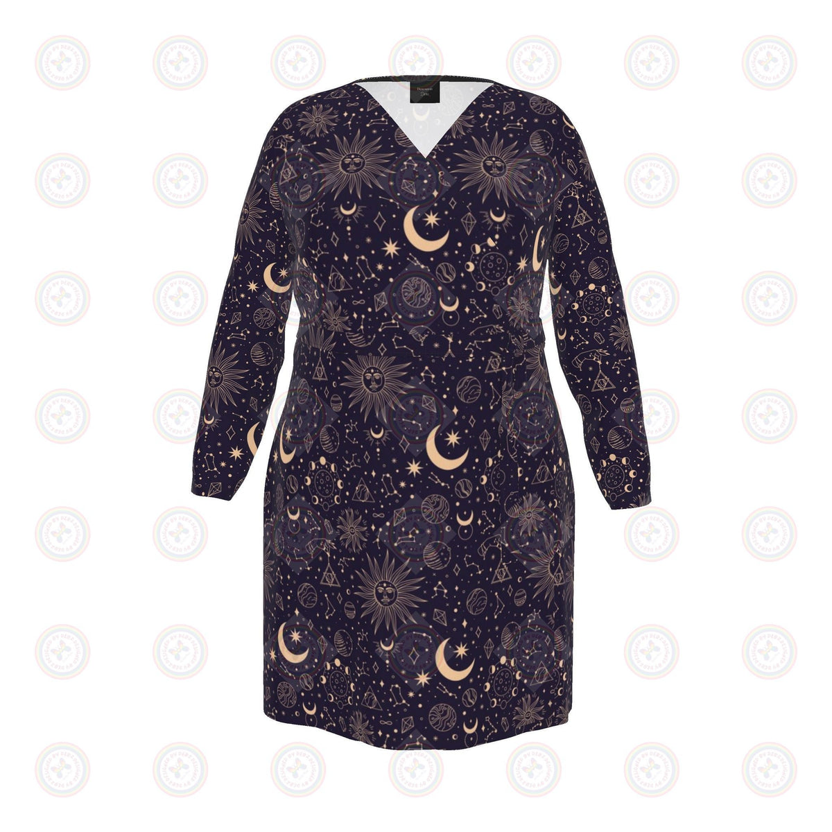 Celestial Beauties Wrap Dress UK 4 -26