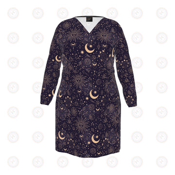 Celestial Beauties Wrap Dress UK 4 -26