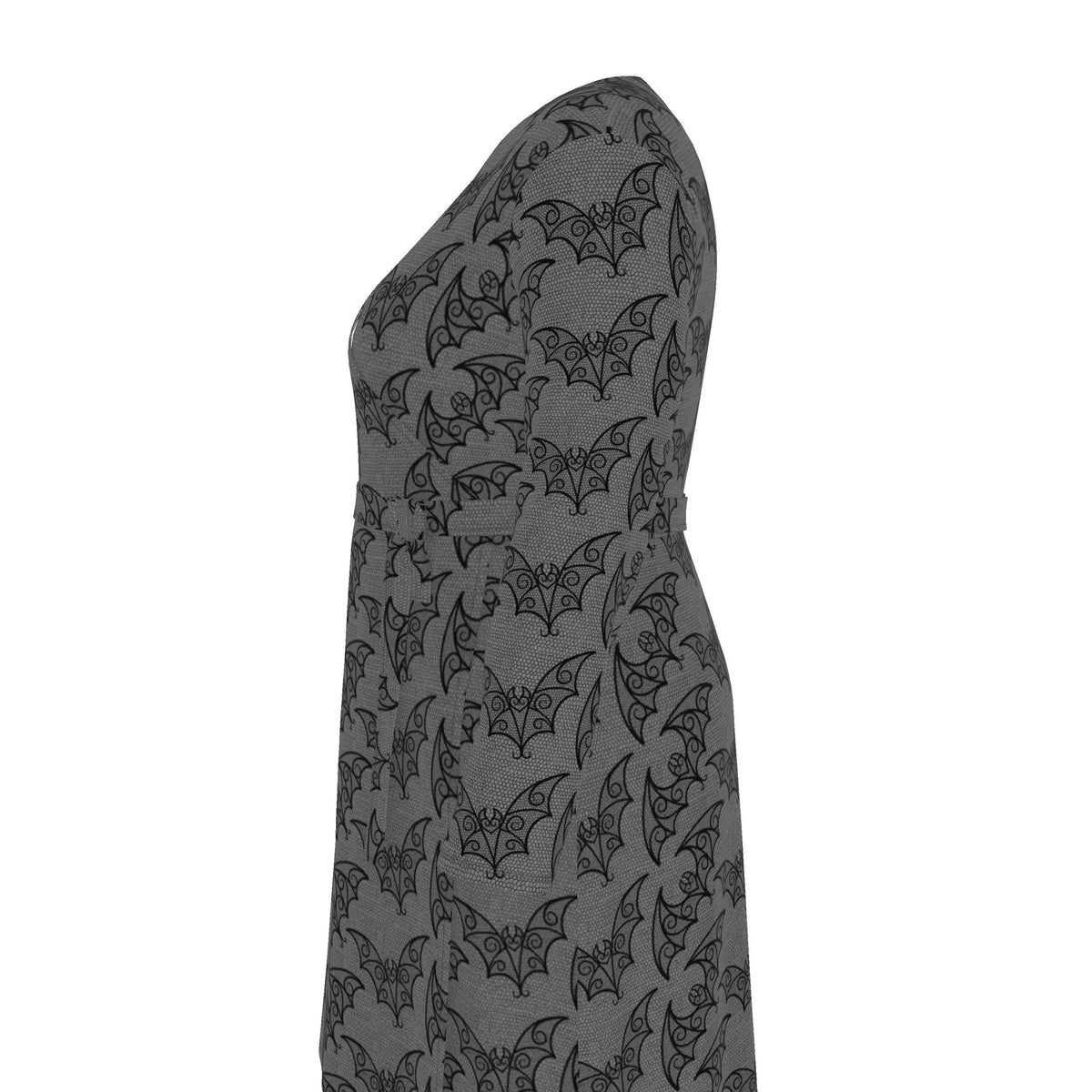 Gothic Swirly Bats Wrap Dress UK 4 -26