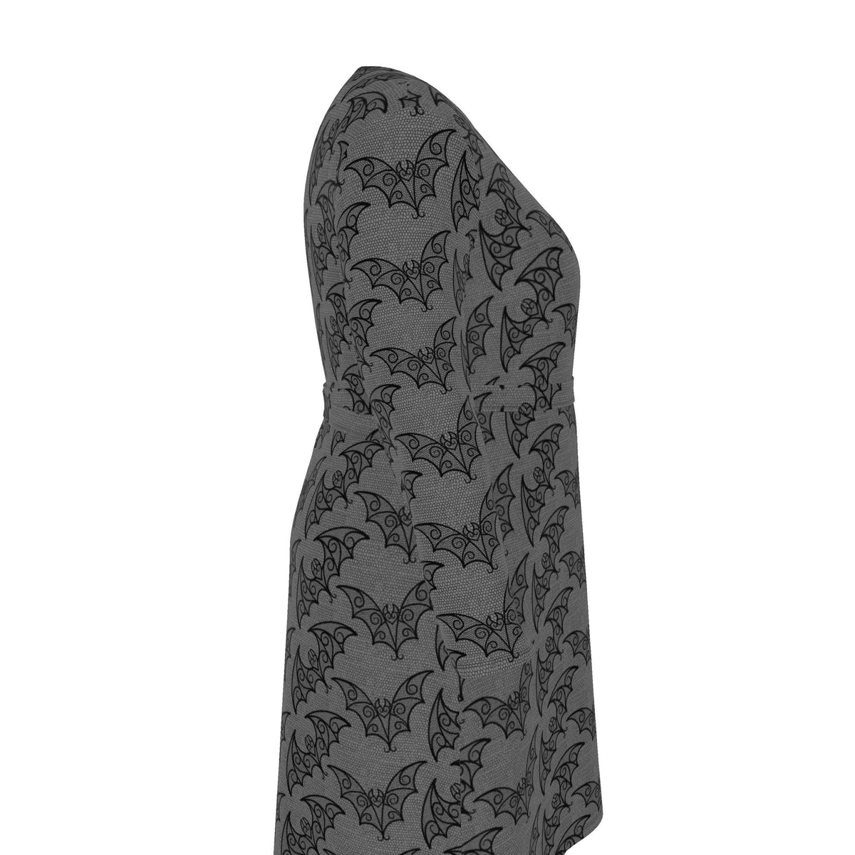 Gothic Swirly Bats Wrap Dress UK 4 -26