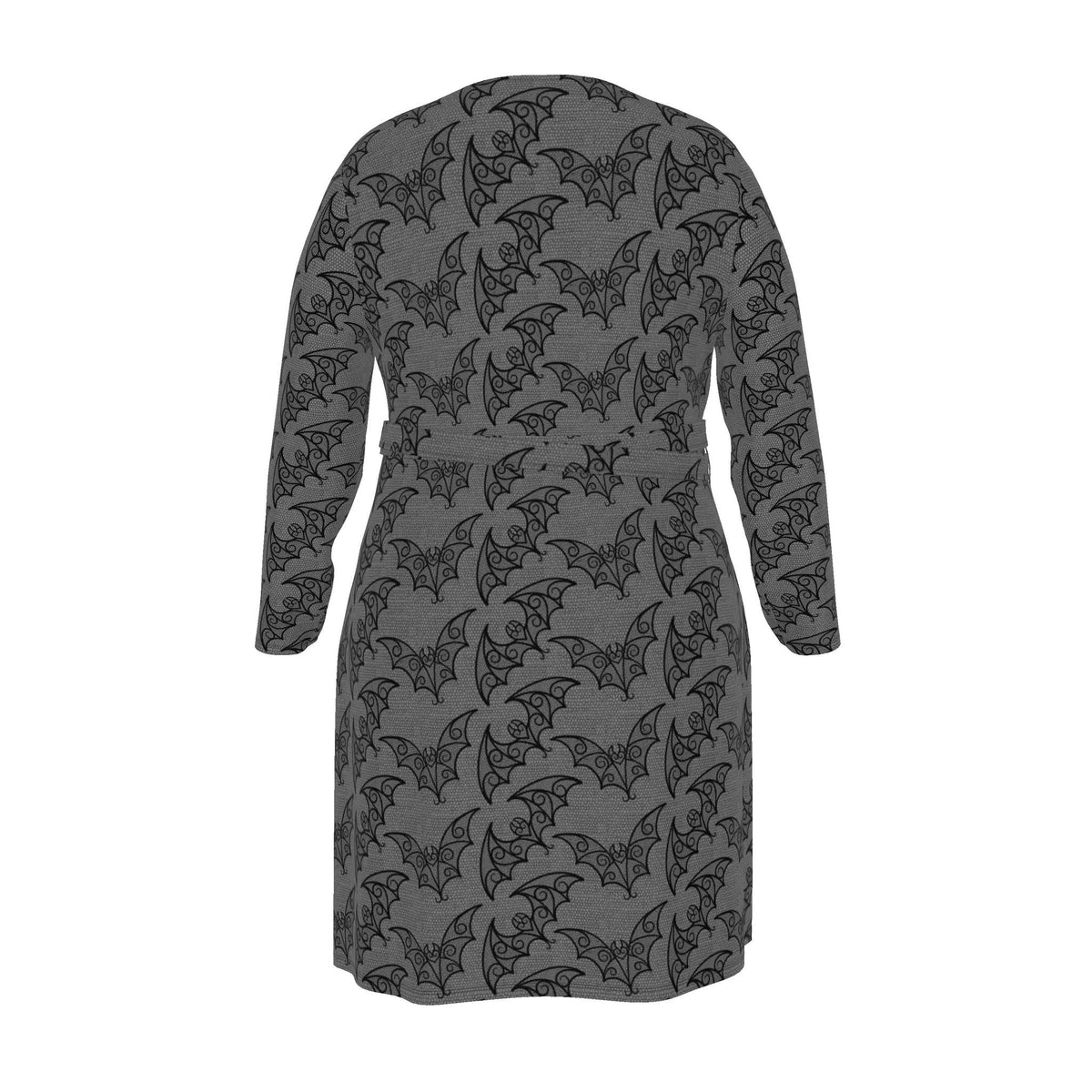 Gothic Swirly Bats Wrap Dress UK 4 -26