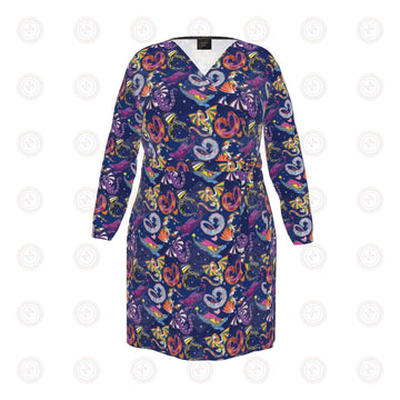 Pride Dragons Wrap Dress UK 4 -26