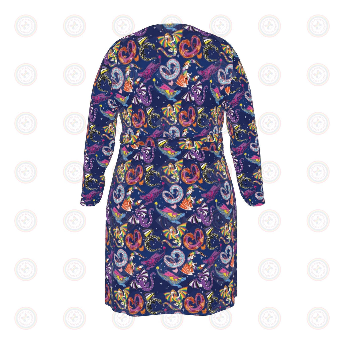 Pride Dragons Wrap Dress UK 4 -26