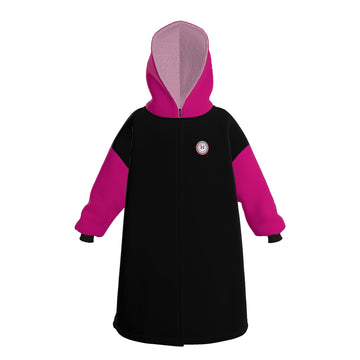 Pink Black Waterproof Dry Changing Robe | Handmade in the UK