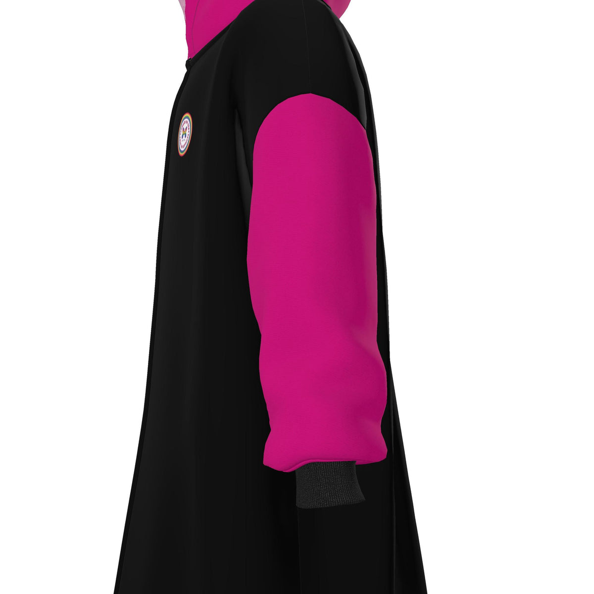 Pink Black Waterproof Dry Changing Robe | Handmade in the UK