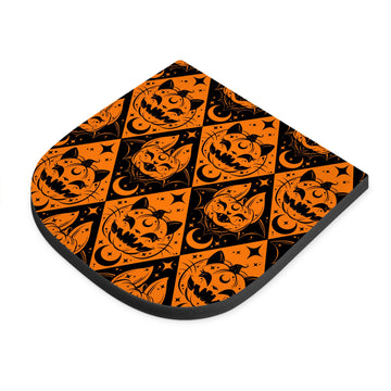 Wheelchair Seat Pad | Halloween Pumpkins Bats and Cats