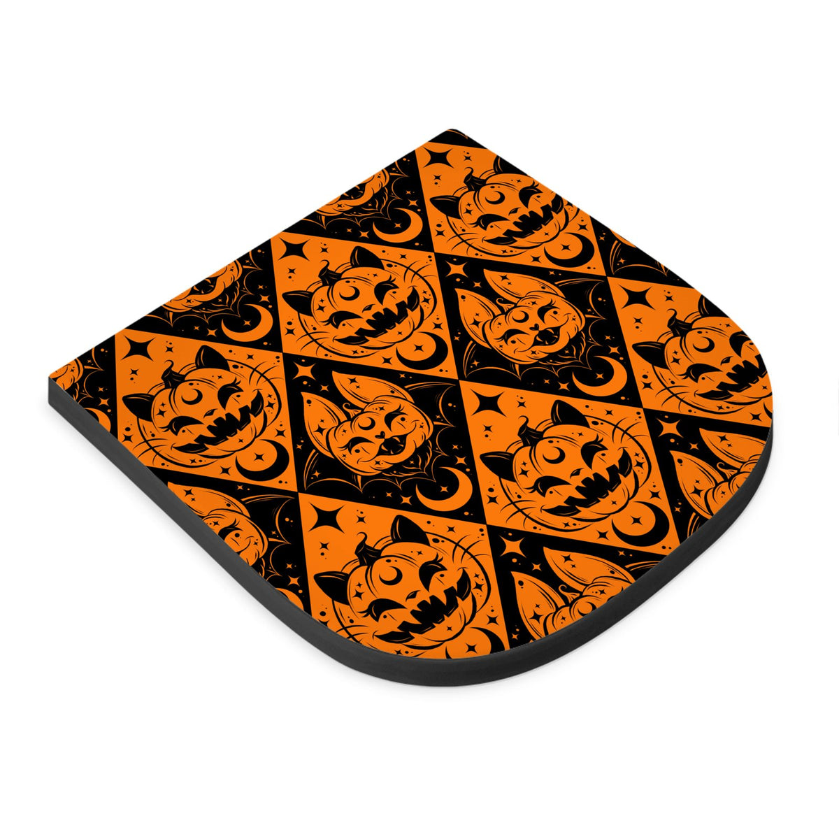 Wheelchair Seat Pad | Halloween Pumpkins Bats and Cats